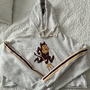 Arizona State University ASU Cropped Hoodie Size Large